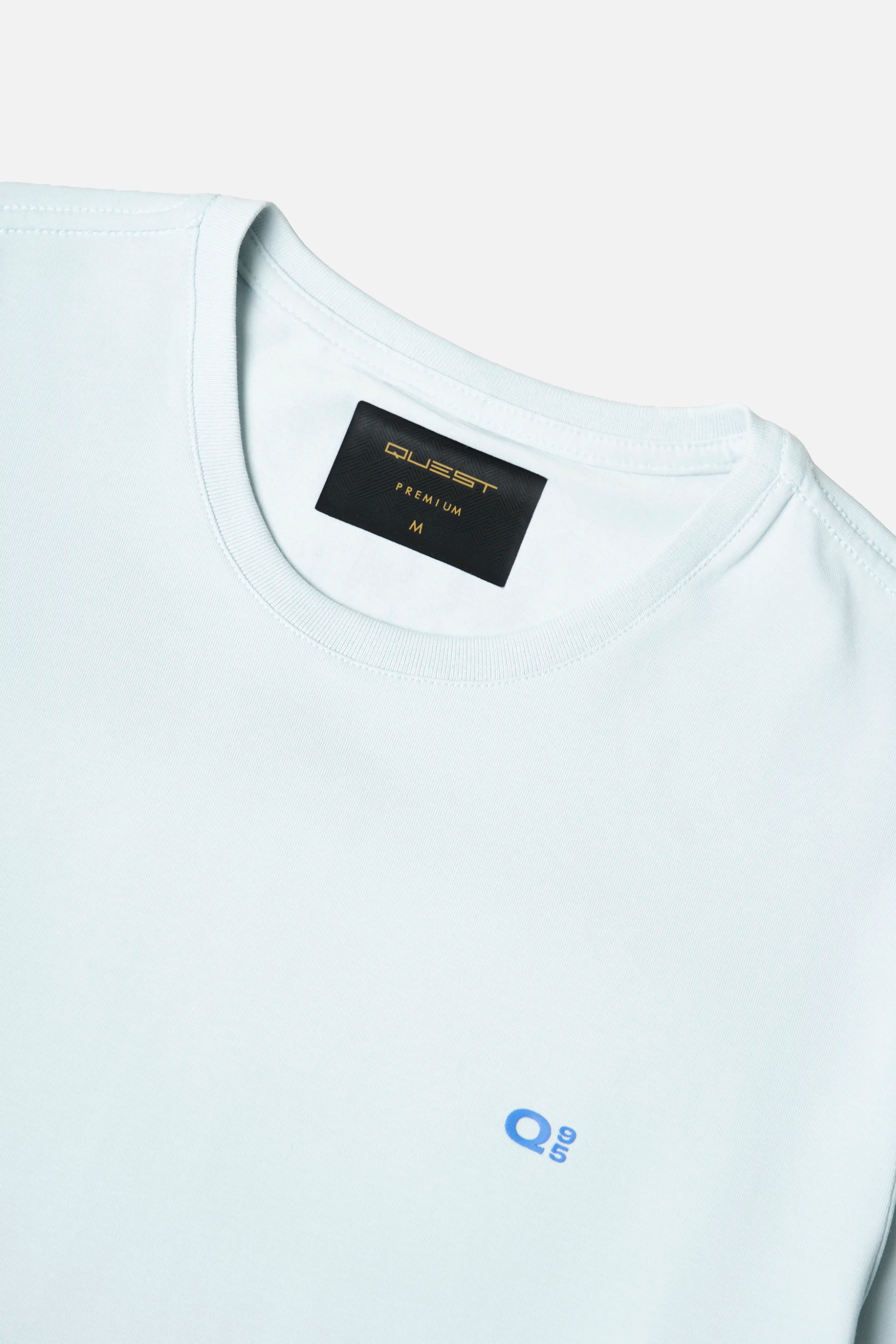 CAMISETA PREMIUM MANGA CORTA COLOR BABY BLUE