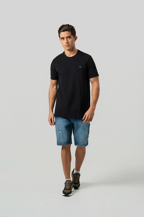 CAMISETA PREMIUM MANGA CORTA COLOR NEGRO