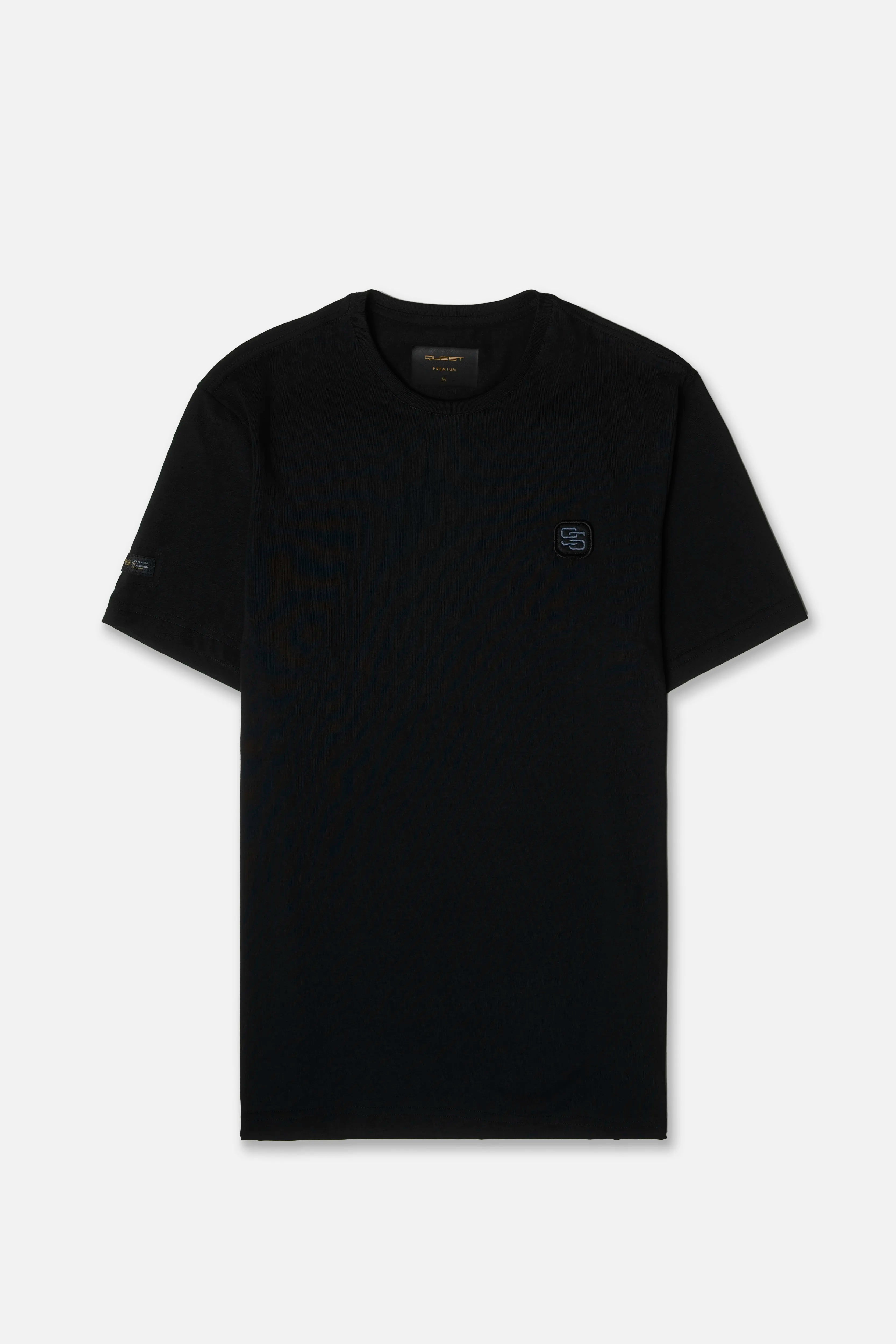 CAMISETA PREMIUM MANGA CORTA COLOR NEGRO