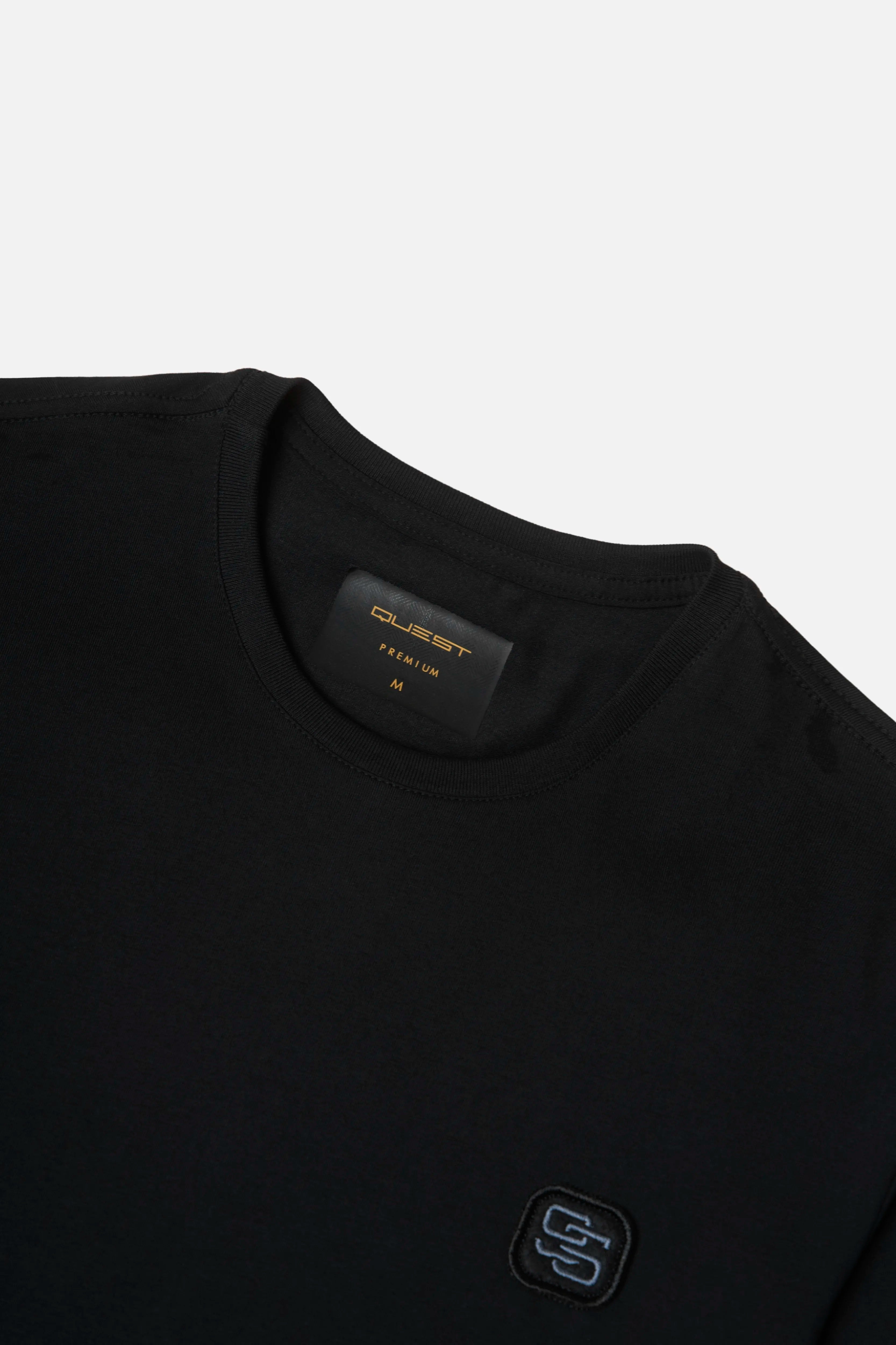 CAMISETA PREMIUM MANGA CORTA COLOR NEGRO