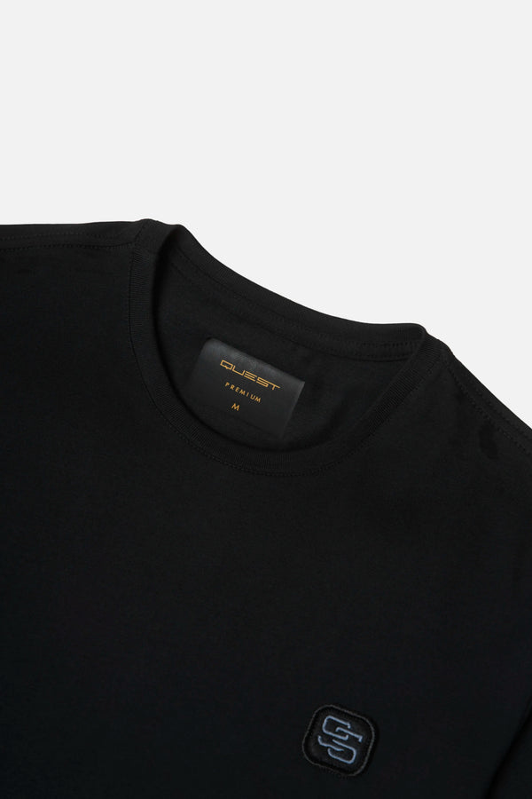 CAMISETA PREMIUM MANGA CORTA COLOR NEGRO