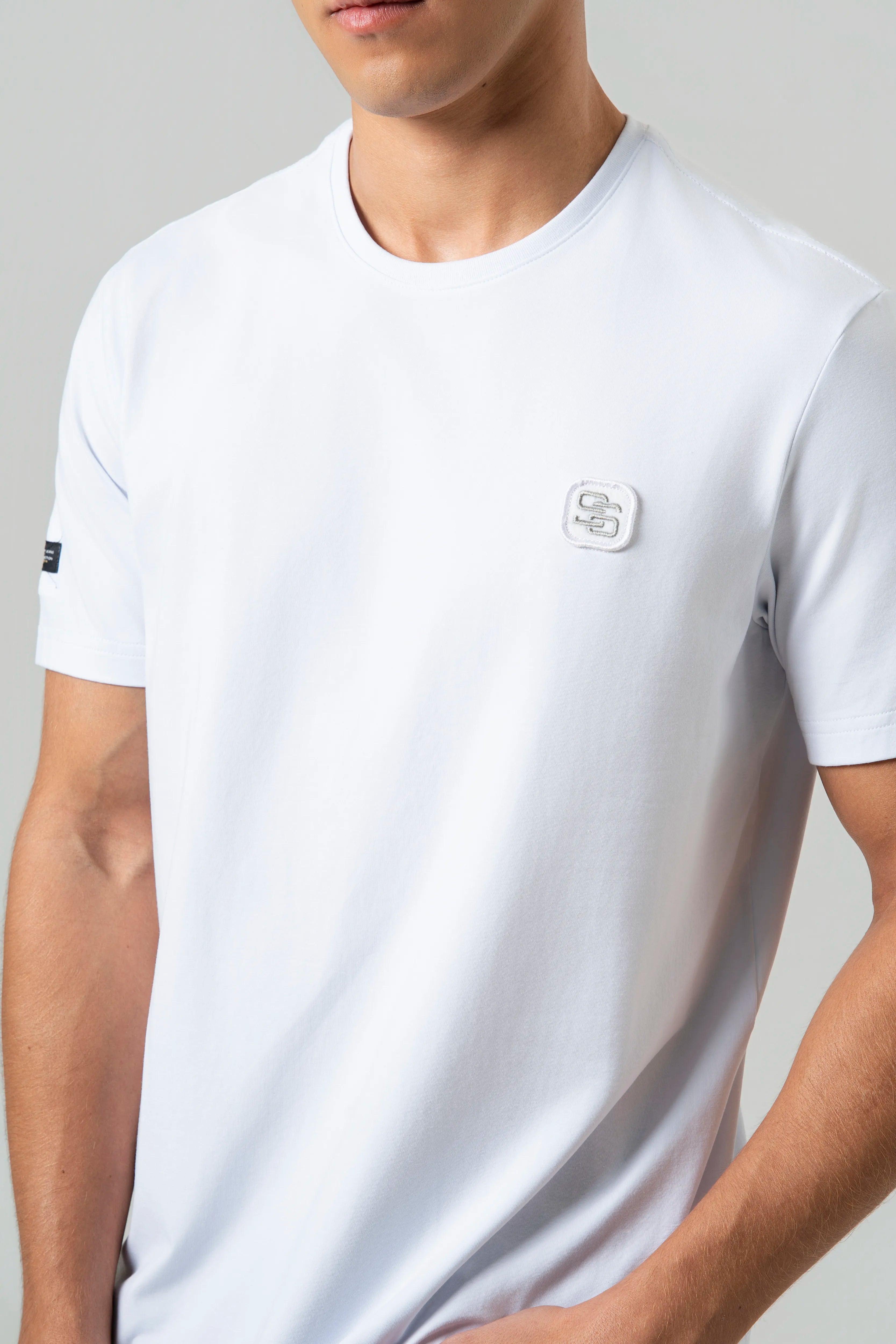 CAMISETA PREMIUM MANGA CORTA COLOR BLANCO