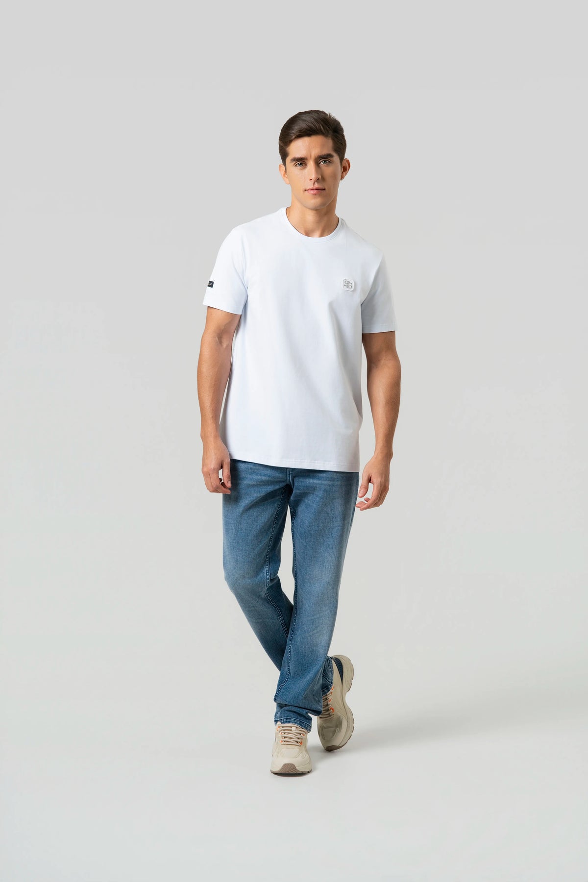 CAMISETA PREMIUM MANGA CORTA COLOR BLANCO – Quest Colombia