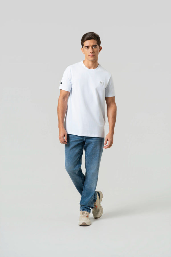 CAMISETA PREMIUM MANGA CORTA COLOR BLANCO