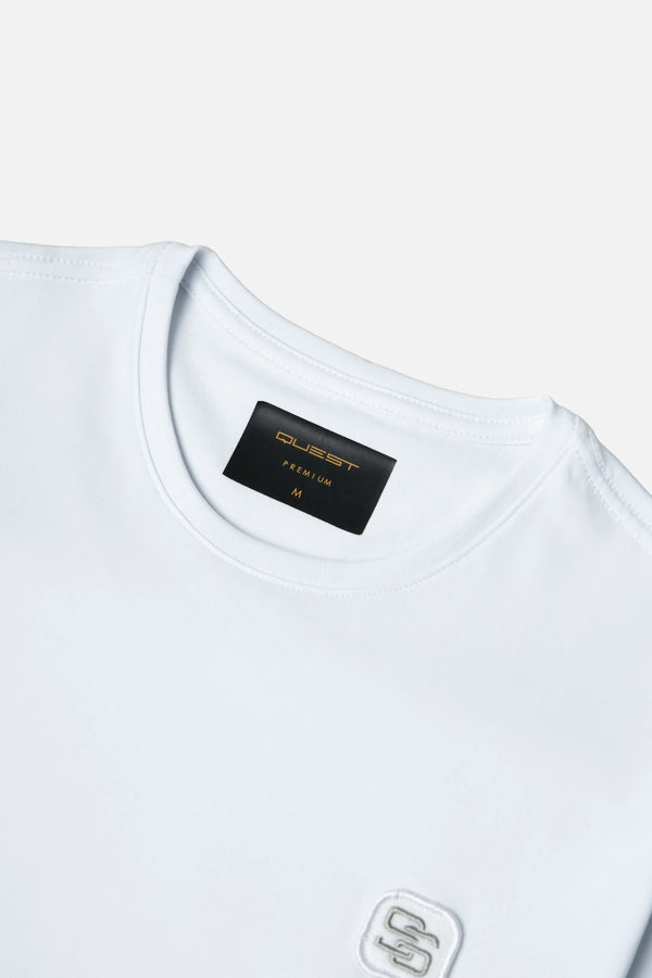 CAMISETA PREMIUM MANGA CORTA COLOR BLANCO