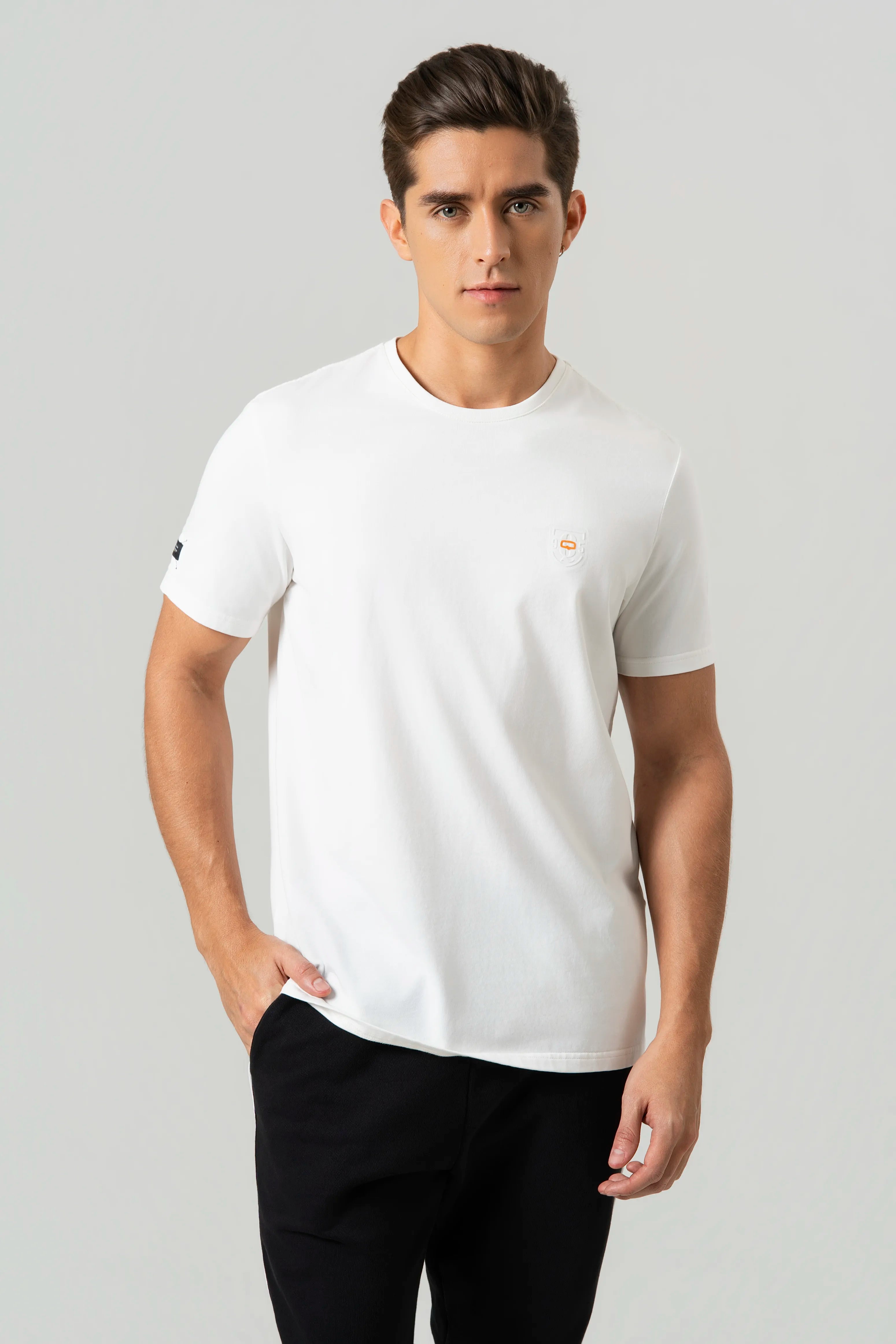 CAMISETA PREMIUM MANGA CORTA COLOR IVORY