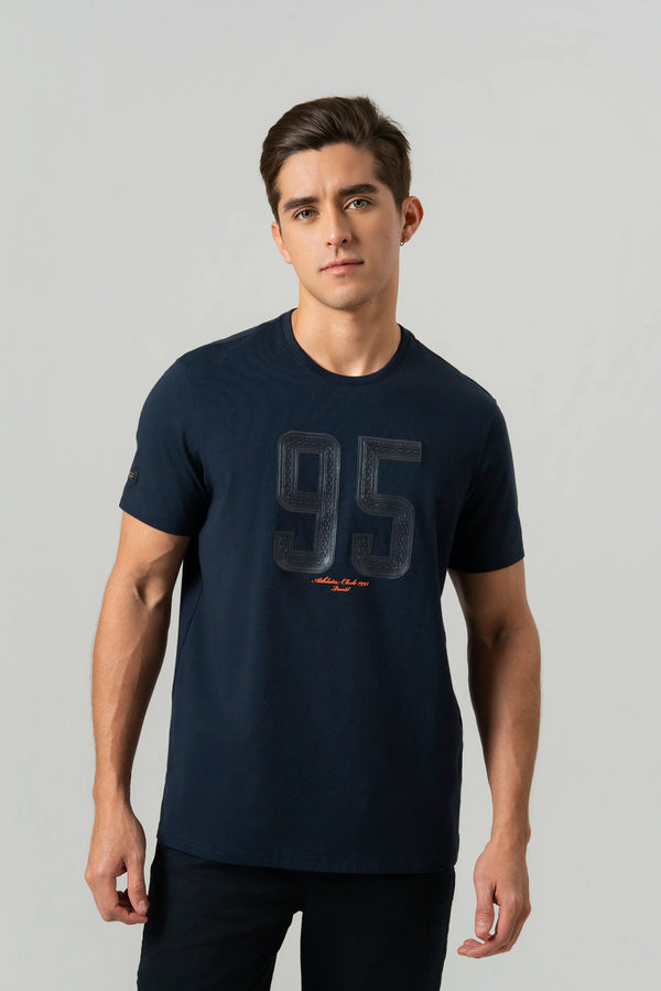 CAMISETA PREMIUM MANGA CORTA COLOR AZUL OSCURO