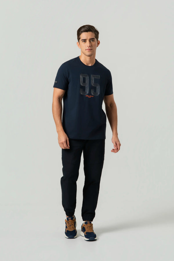 CAMISETA PREMIUM MANGA CORTA COLOR AZUL OSCURO