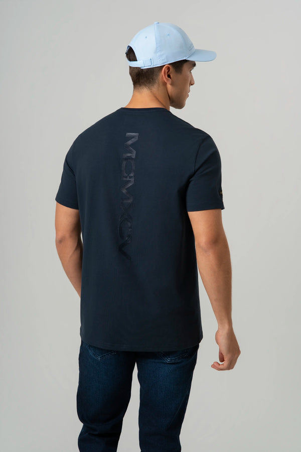 CAMISETA PREMIUM MANGA CORTA COLOR AZUL NOCHE