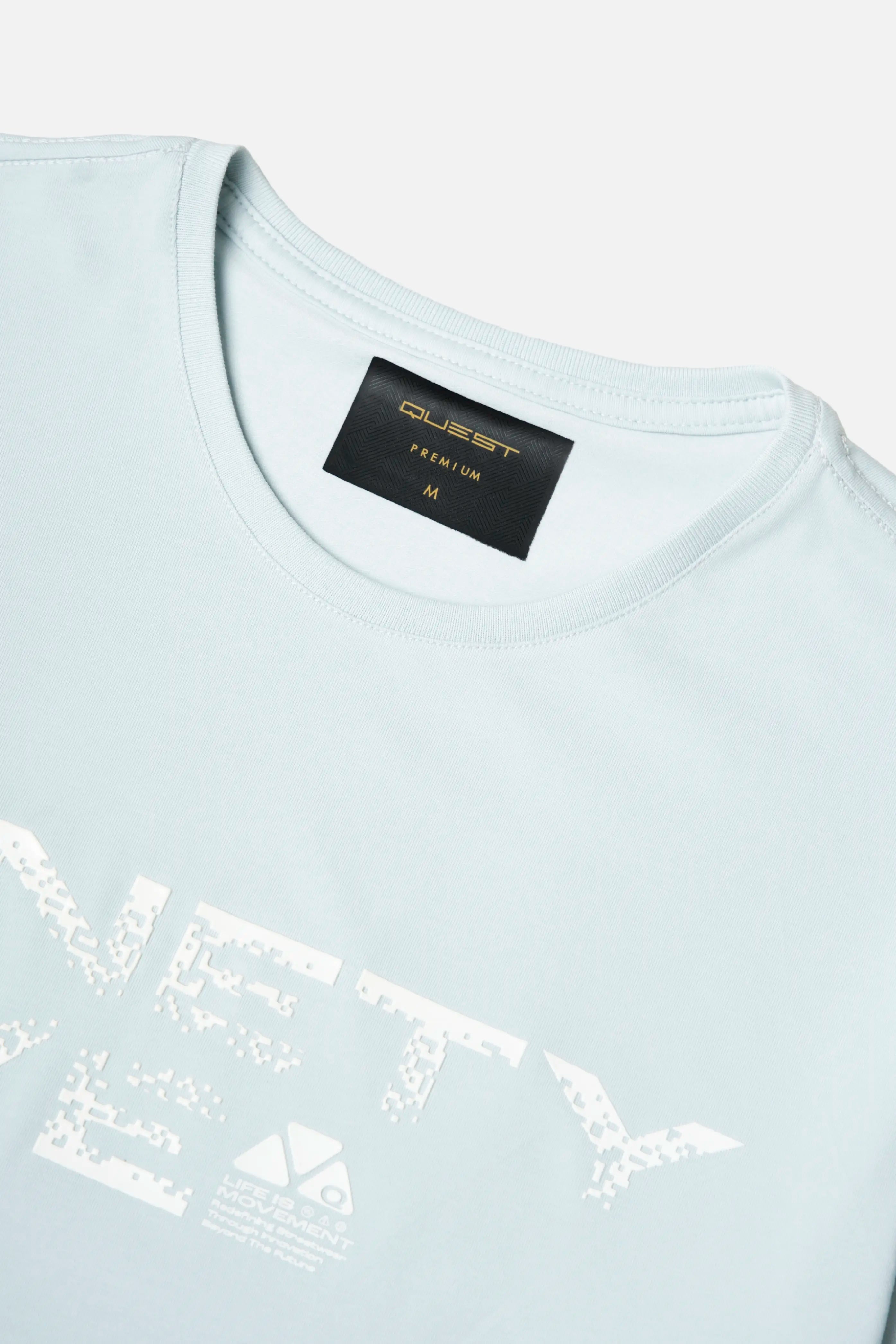 CAMISETA PREMIUM MANGA CORTA COLOR BABY BLUE