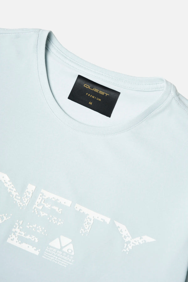 CAMISETA PREMIUM MANGA CORTA COLOR BABY BLUE