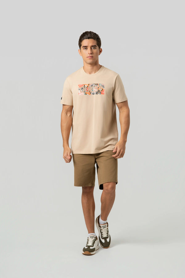 CAMISETA PREMIUM MANGA CORTA COLOR SAFARI