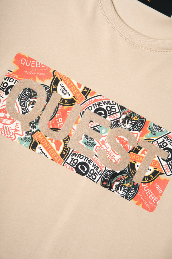 CAMISETA PREMIUM MANGA CORTA COLOR SAFARI – Quest Colombia
