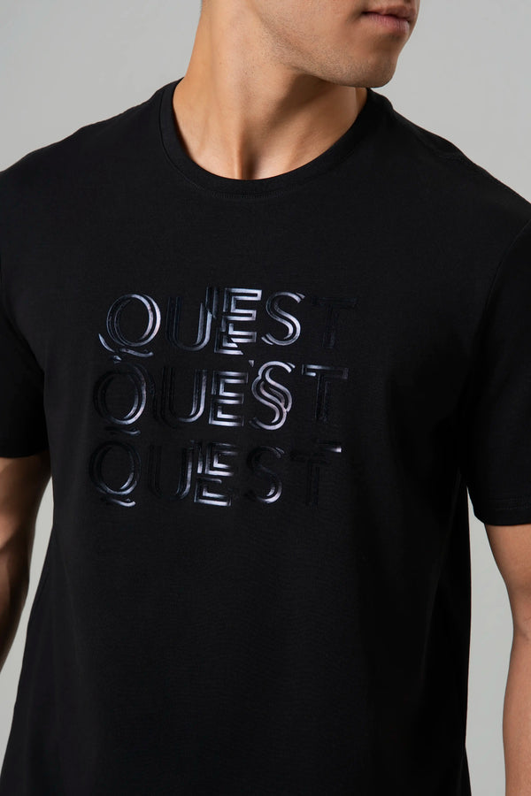 CAMISETA PREMIUM MANGA CORTA COLOR NEGRO