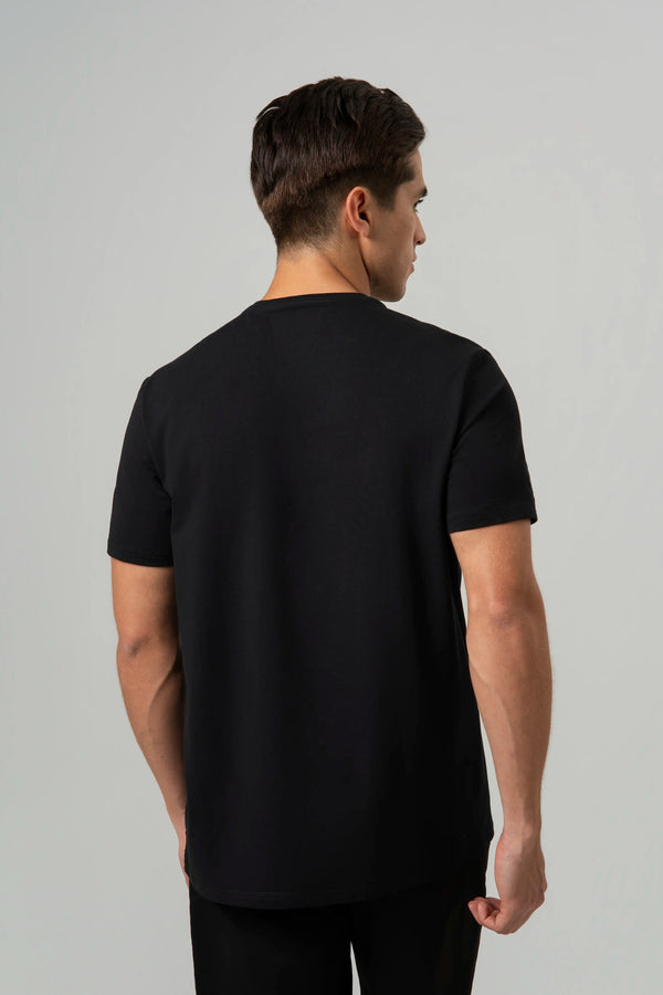 CAMISETA PREMIUM MANGA CORTA COLOR NEGRO