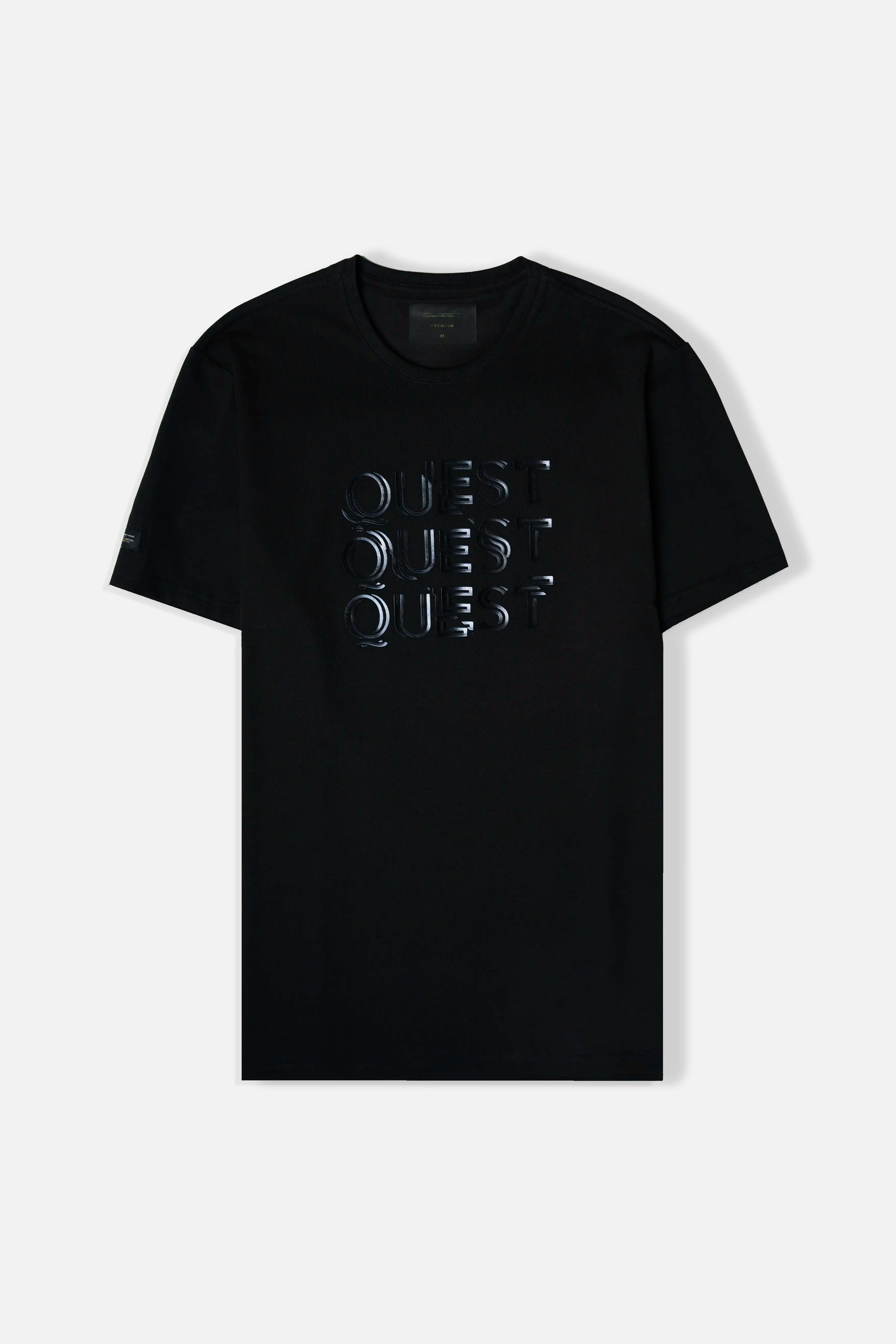 CAMISETA PREMIUM MANGA CORTA COLOR NEGRO