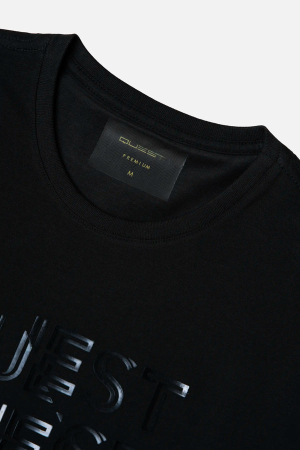 CAMISETA PREMIUM MANGA CORTA COLOR NEGRO