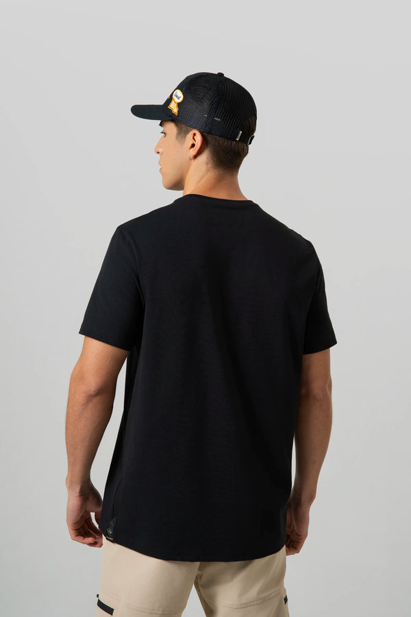 CAMISETA PREMIUM MANGA CORTA COLOR NEGRO