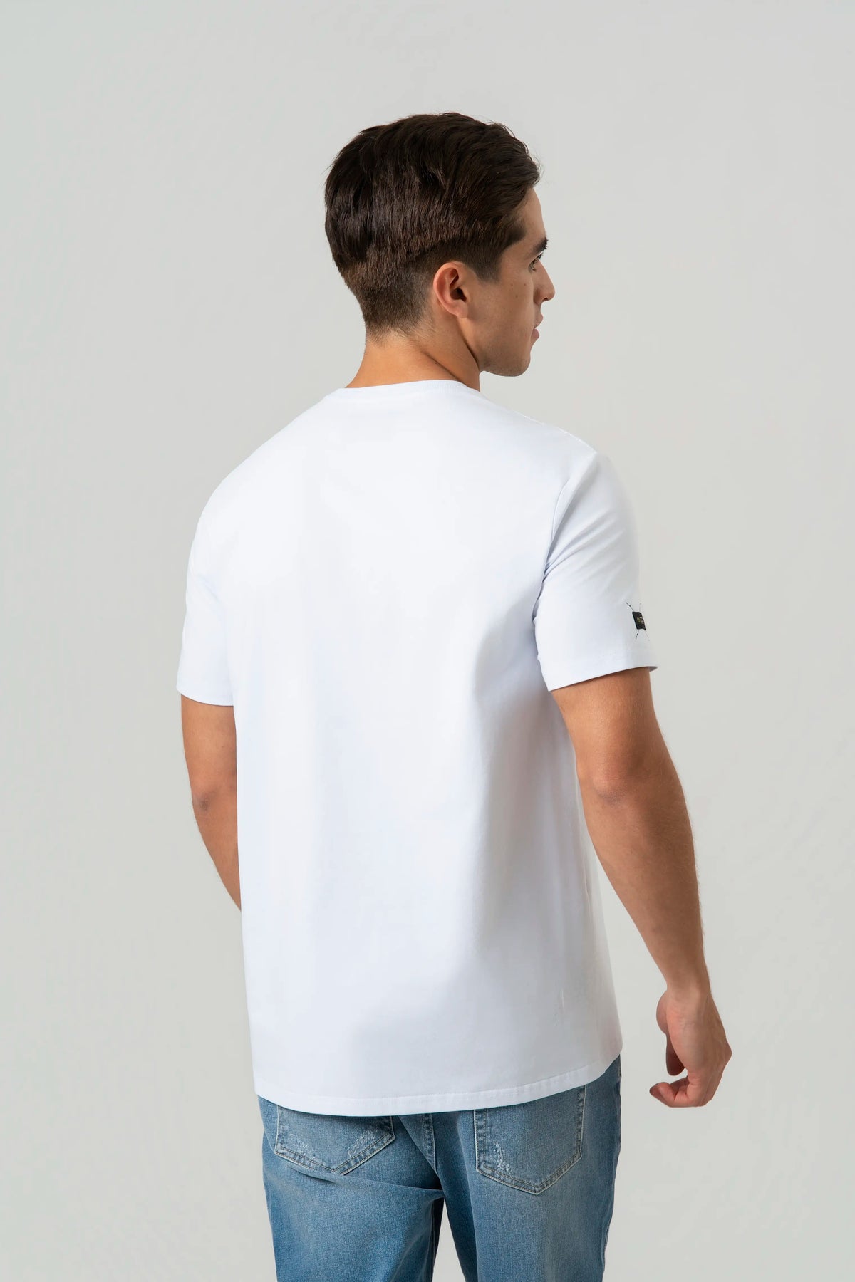 CAMISETA PREMIUM MANGA CORTA COLOR BLANCO OPTICO