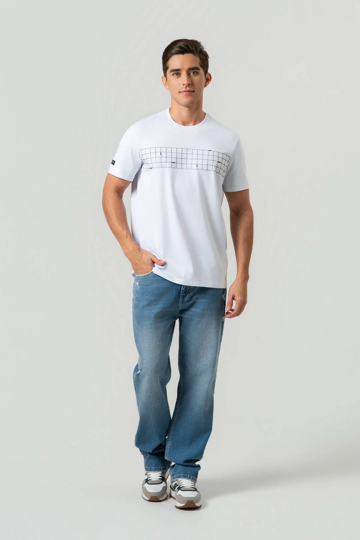 CAMISETA PREMIUM MANGA CORTA COLOR BLANCO OPTICO