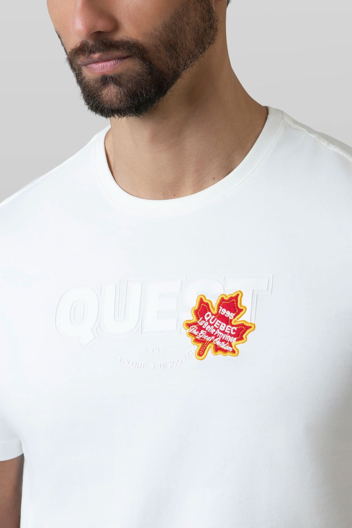 CAMISETA PREMIUM MANGA CORTA COLOR IVORY