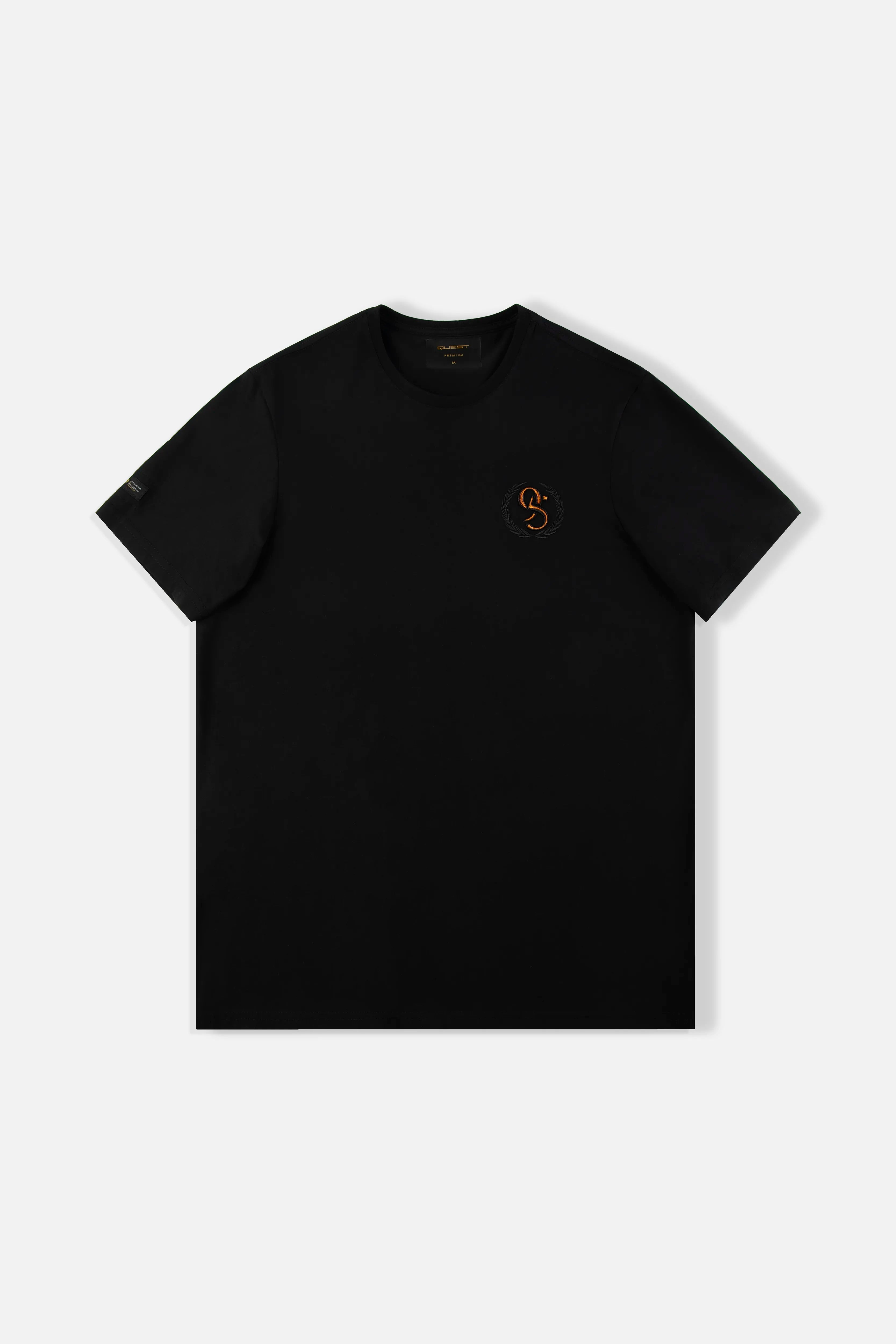 CAMISETA PREMIUM MANGA CORTA COLOR NEGRO