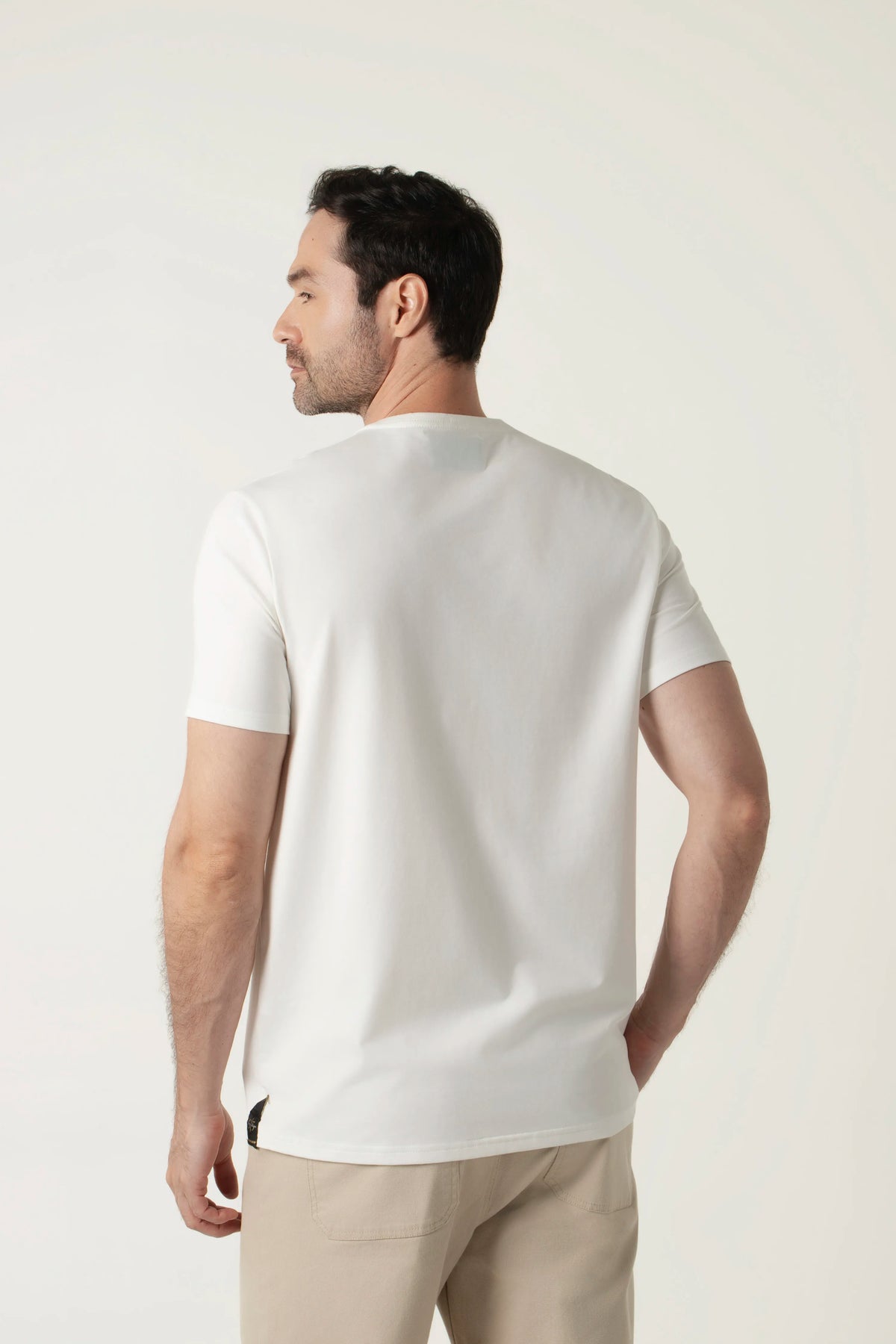 CAMISETA PREMIUM MANGA CORTA COLOR IVORY