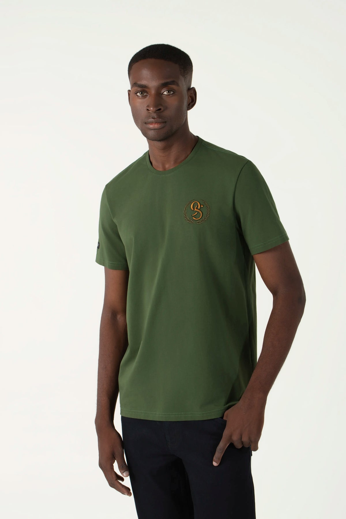 CAMISETA PREMIUM MANGA CORTA COLOR BLACK FOREST