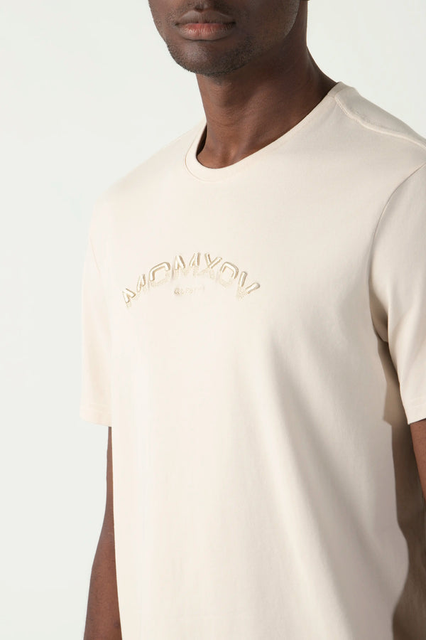 CAMISETA PREMIUM MANGA CORTA COLOR OAT MILK