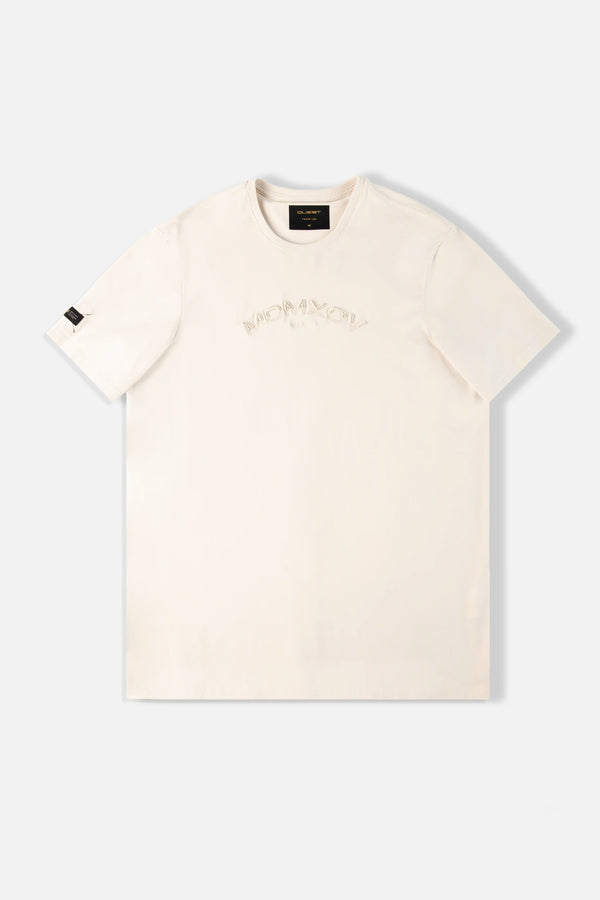 CAMISETA PREMIUM MANGA CORTA COLOR OAT MILK