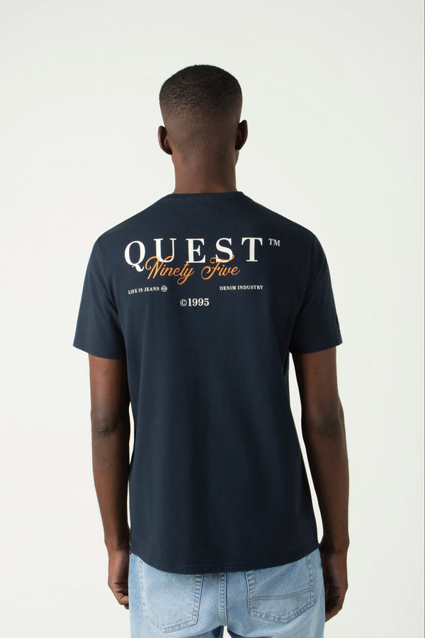 CAMISETA PREMIUM MANGA CORTA COLOR AZUL OSCURO