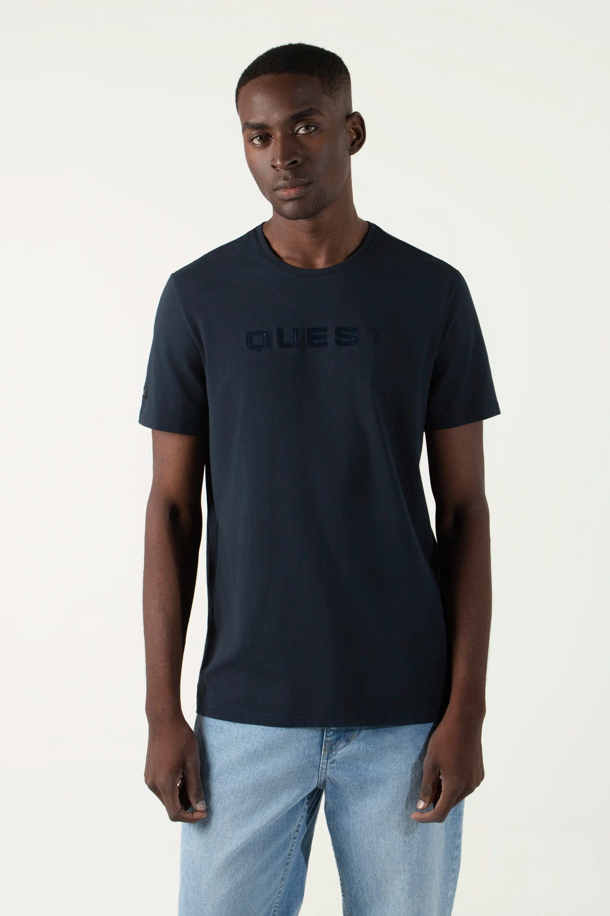 CAMISETA PREMIUM MANGA CORTA COLOR AZUL OSCURO