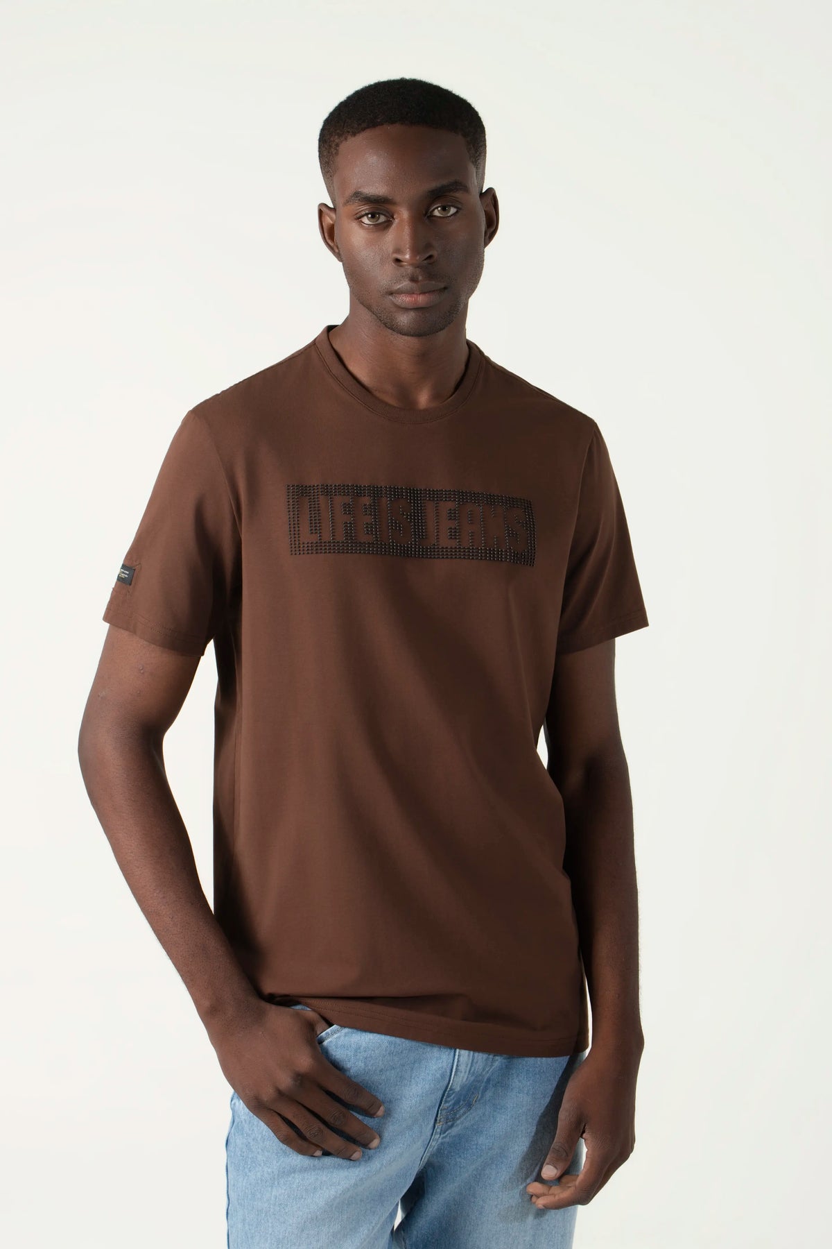 CAMISETA PREMIUM MANGA CORTA COLOR SHAVED CHOCOLATE