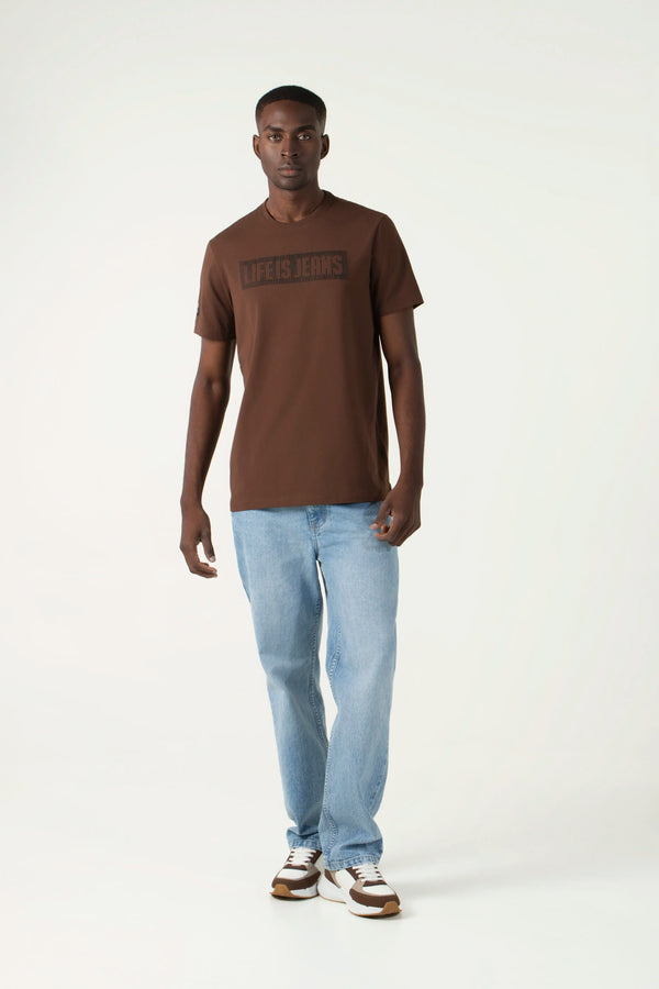 CAMISETA PREMIUM MANGA CORTA COLOR SHAVED CHOCOLATE