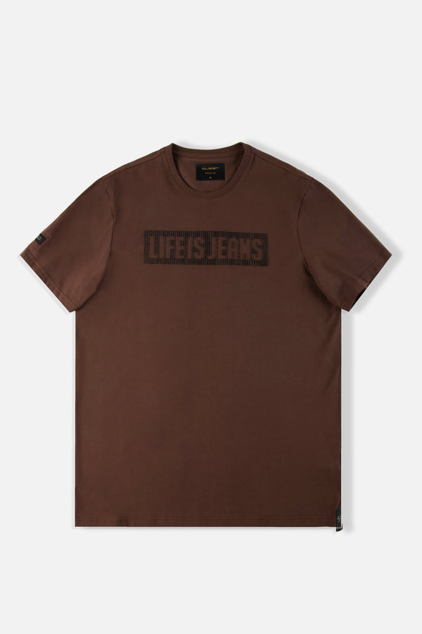 CAMISETA PREMIUM MANGA CORTA COLOR SHAVED CHOCOLATE