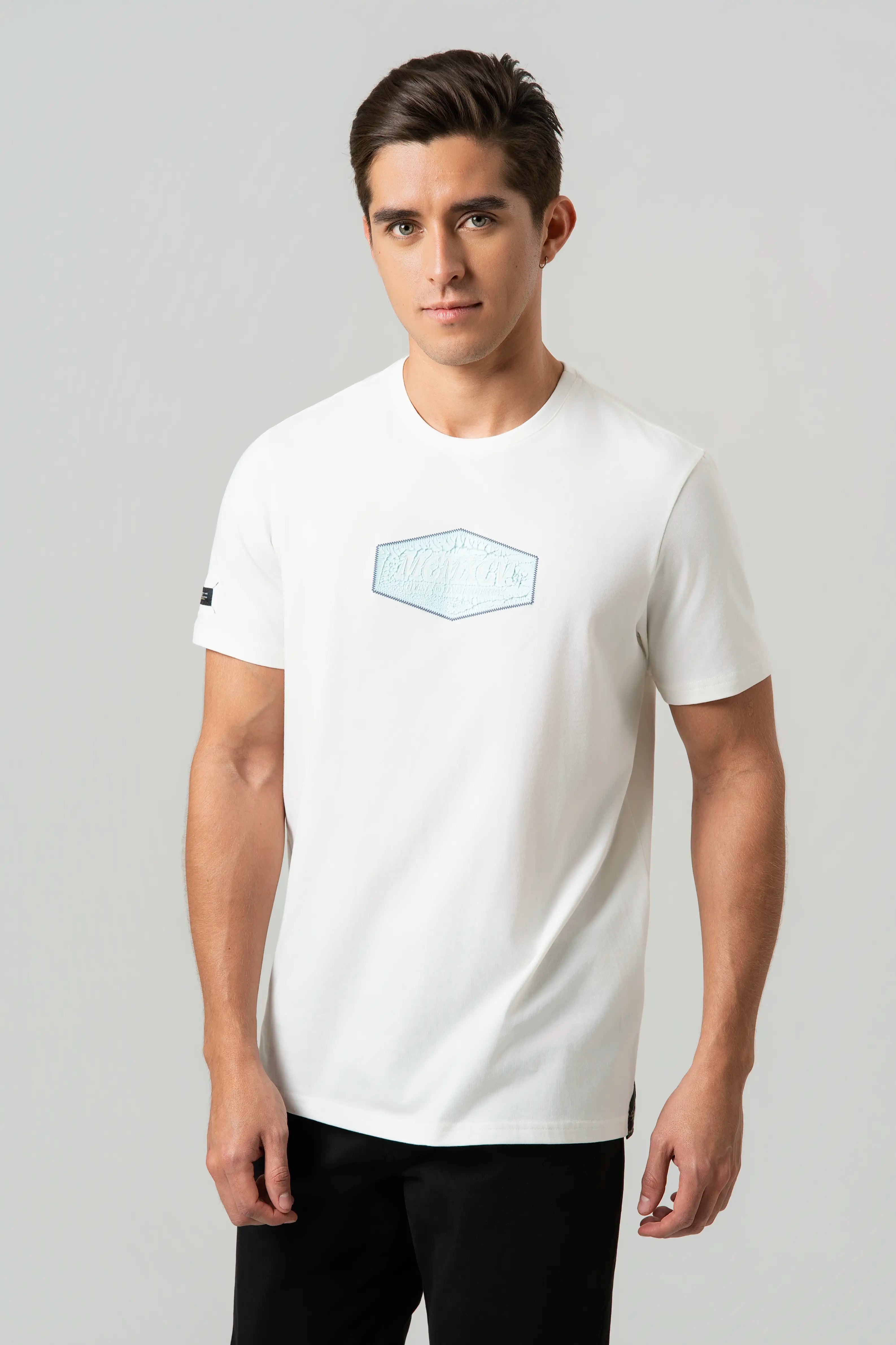 CAMISETA PREMIUM MANGA CORTA COLOR IVORY