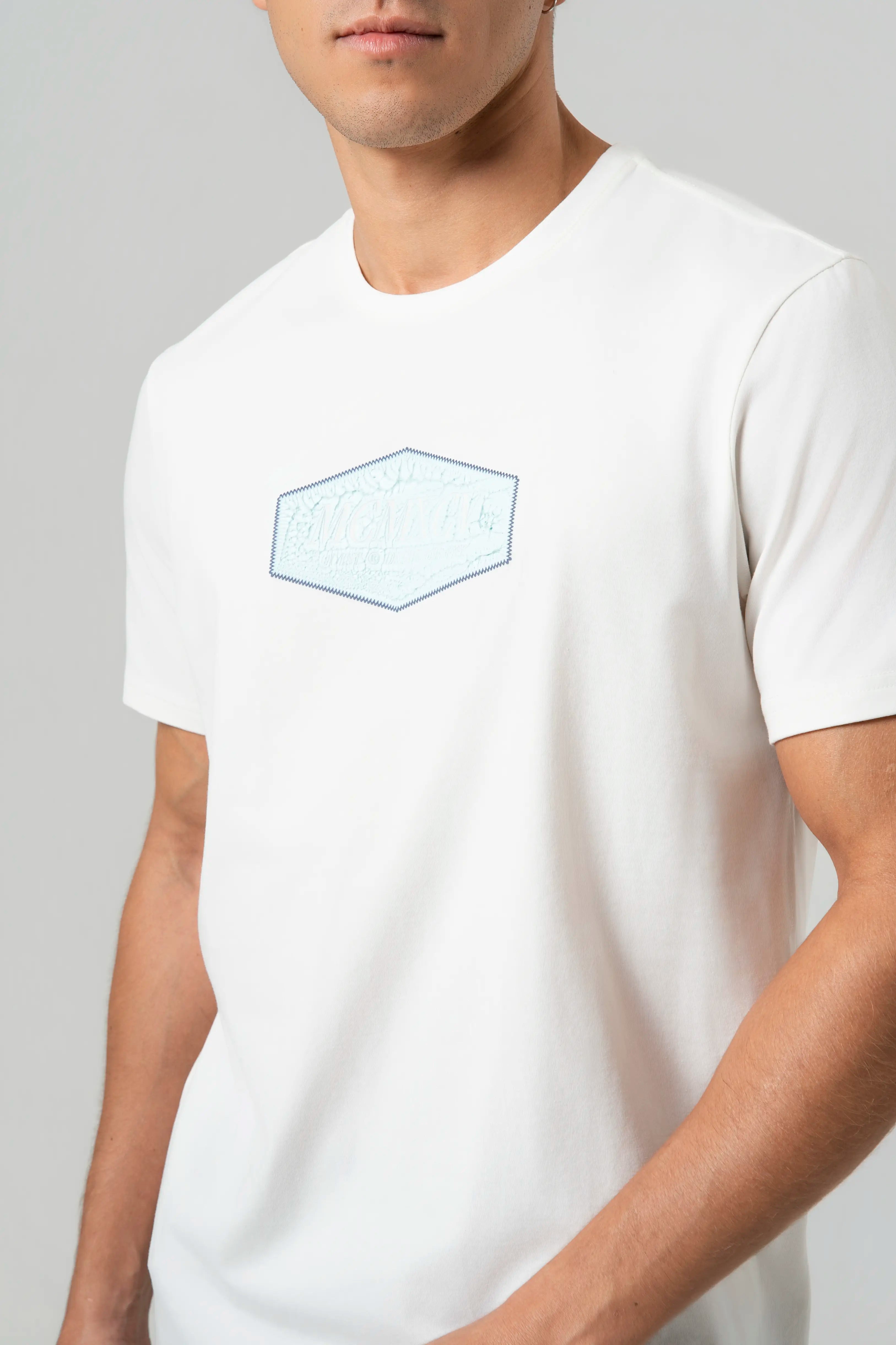 CAMISETA PREMIUM MANGA CORTA COLOR IVORY