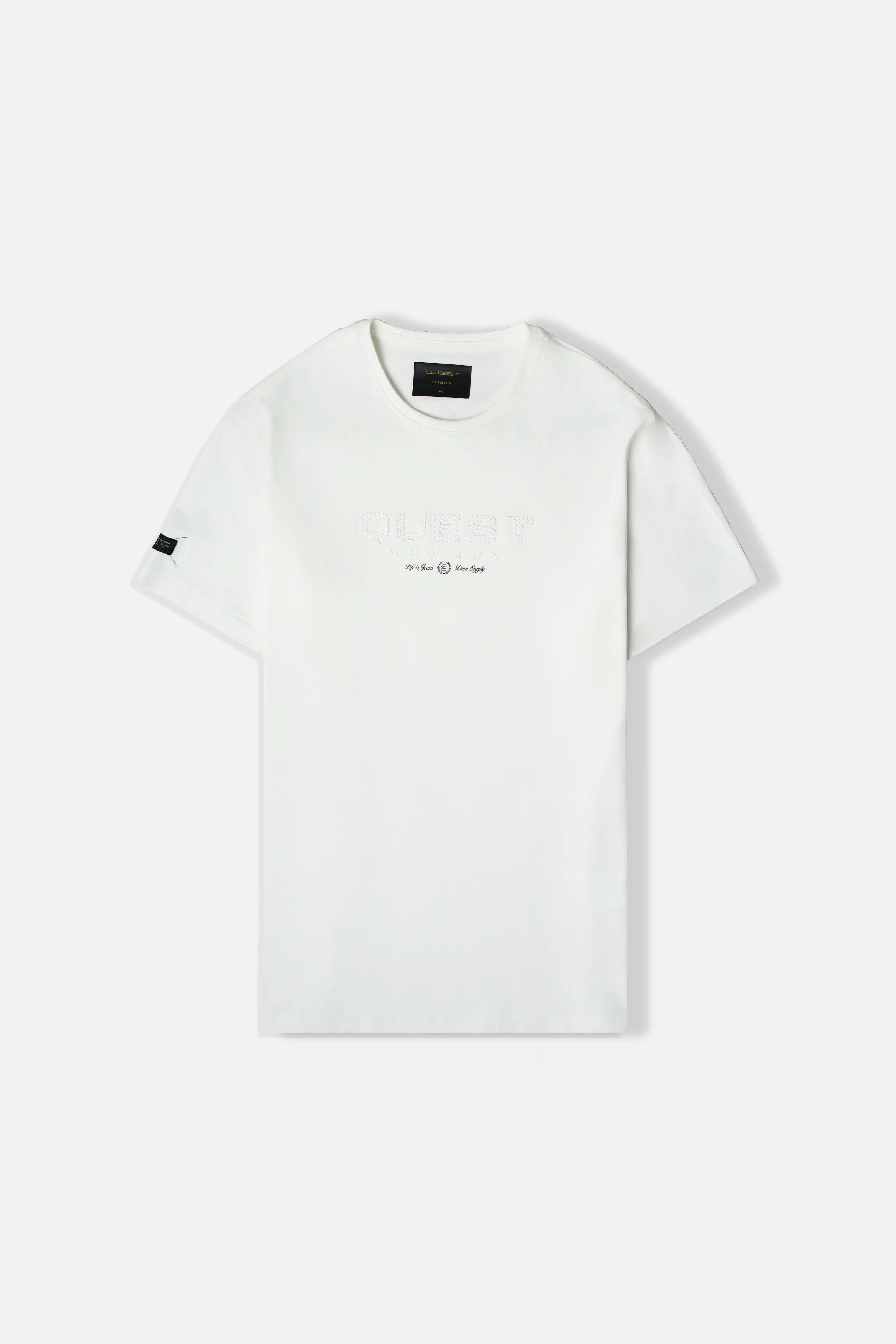 CAMISETA PREMIUM MANGA CORTA COLOR IVORY