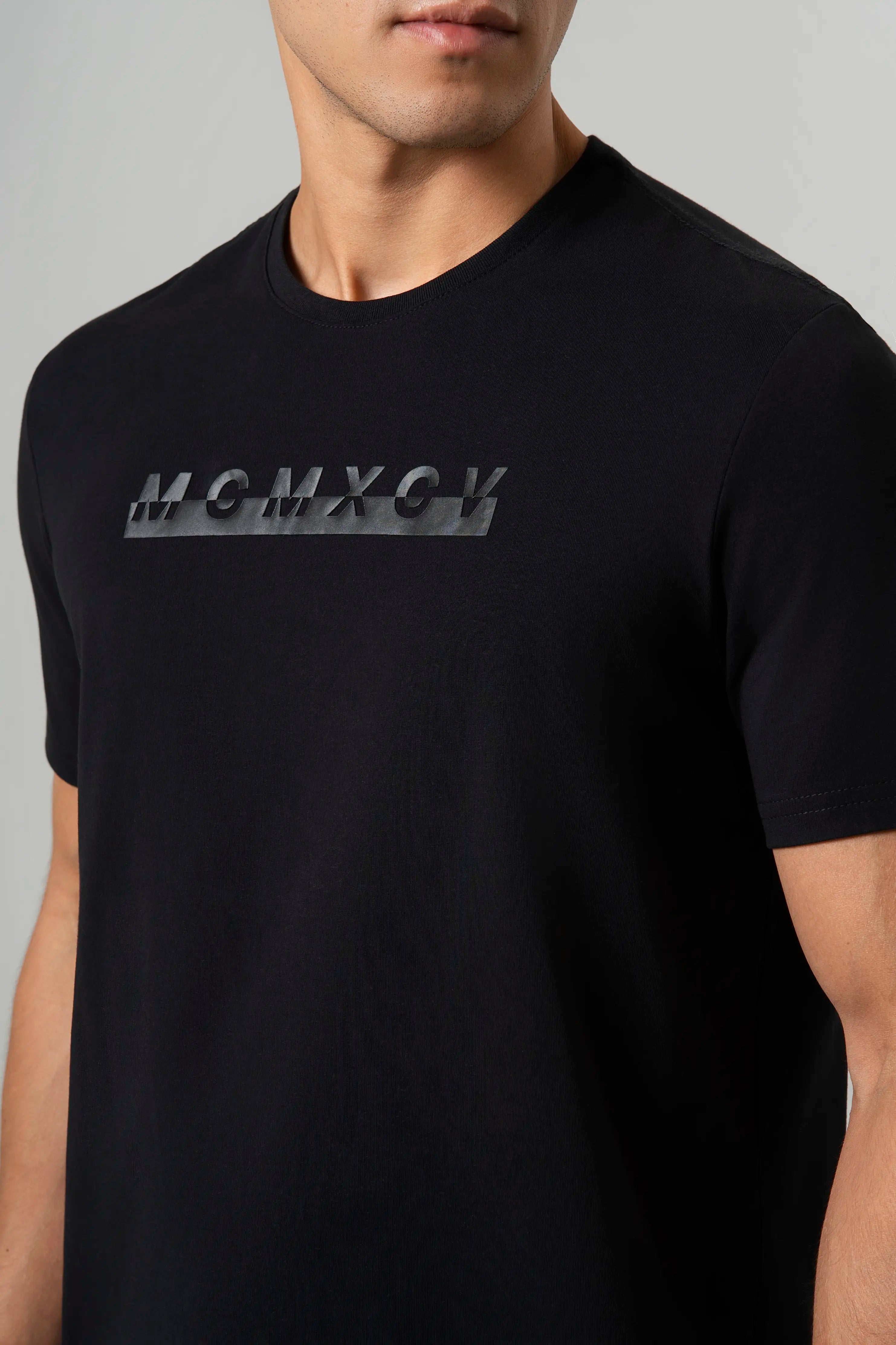 CAMISETA PREMIUM MANGA CORTA COLOR NEGRO