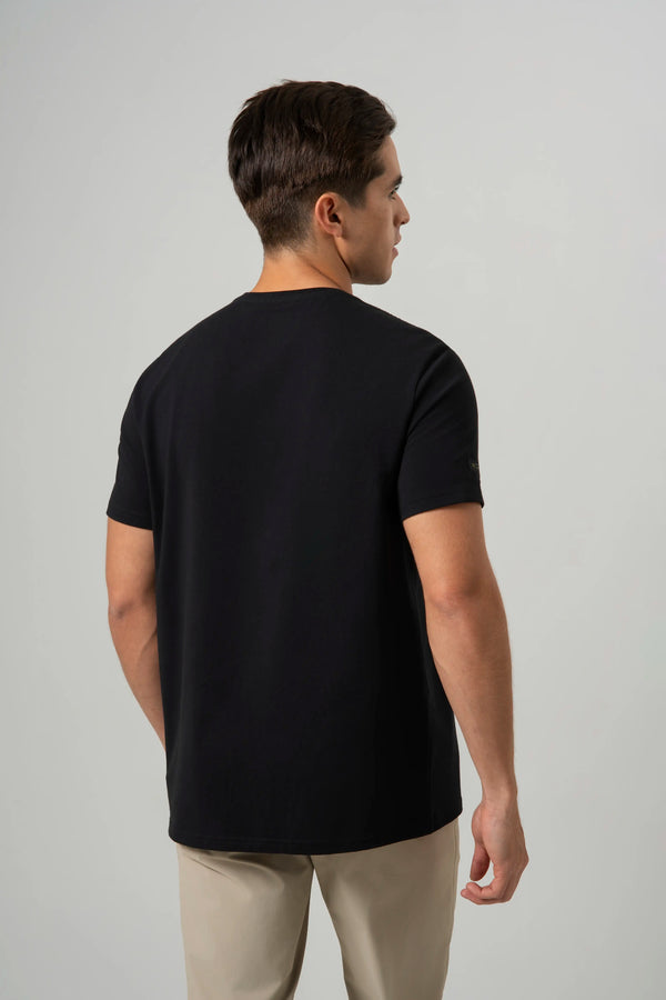 CAMISETA PREMIUM MANGA CORTA COLOR NEGRO