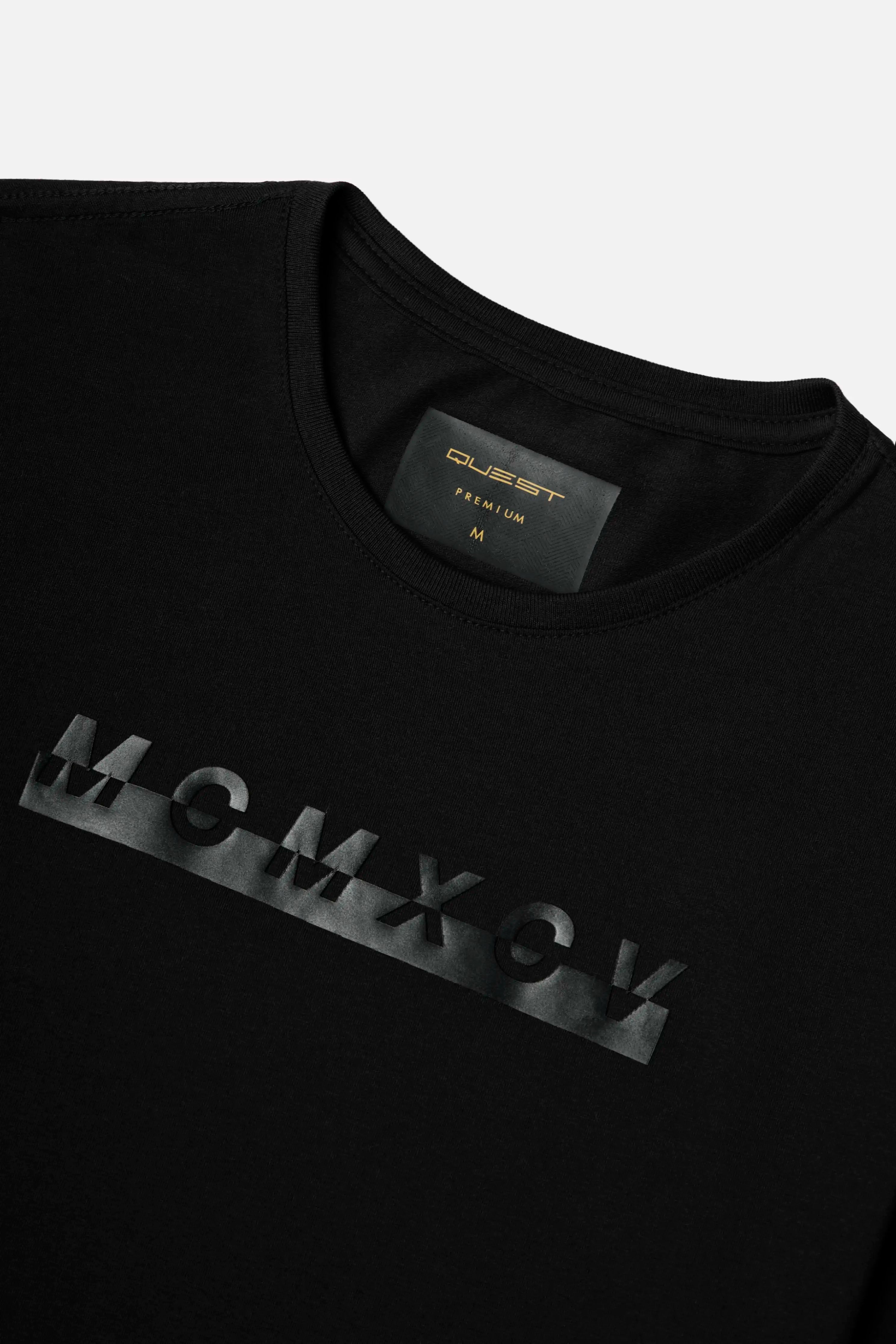 CAMISETA PREMIUM MANGA CORTA COLOR NEGRO