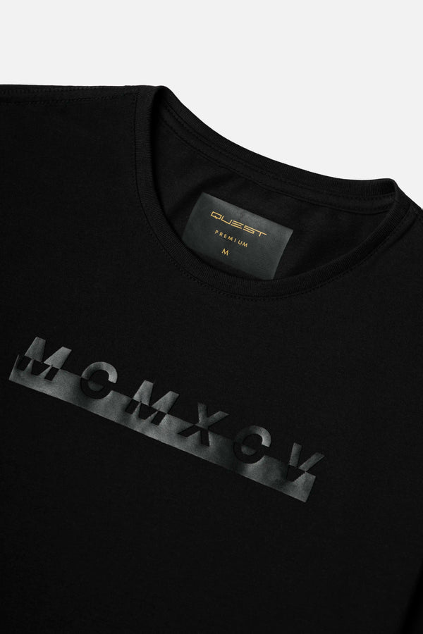 CAMISETA PREMIUM MANGA CORTA COLOR NEGRO