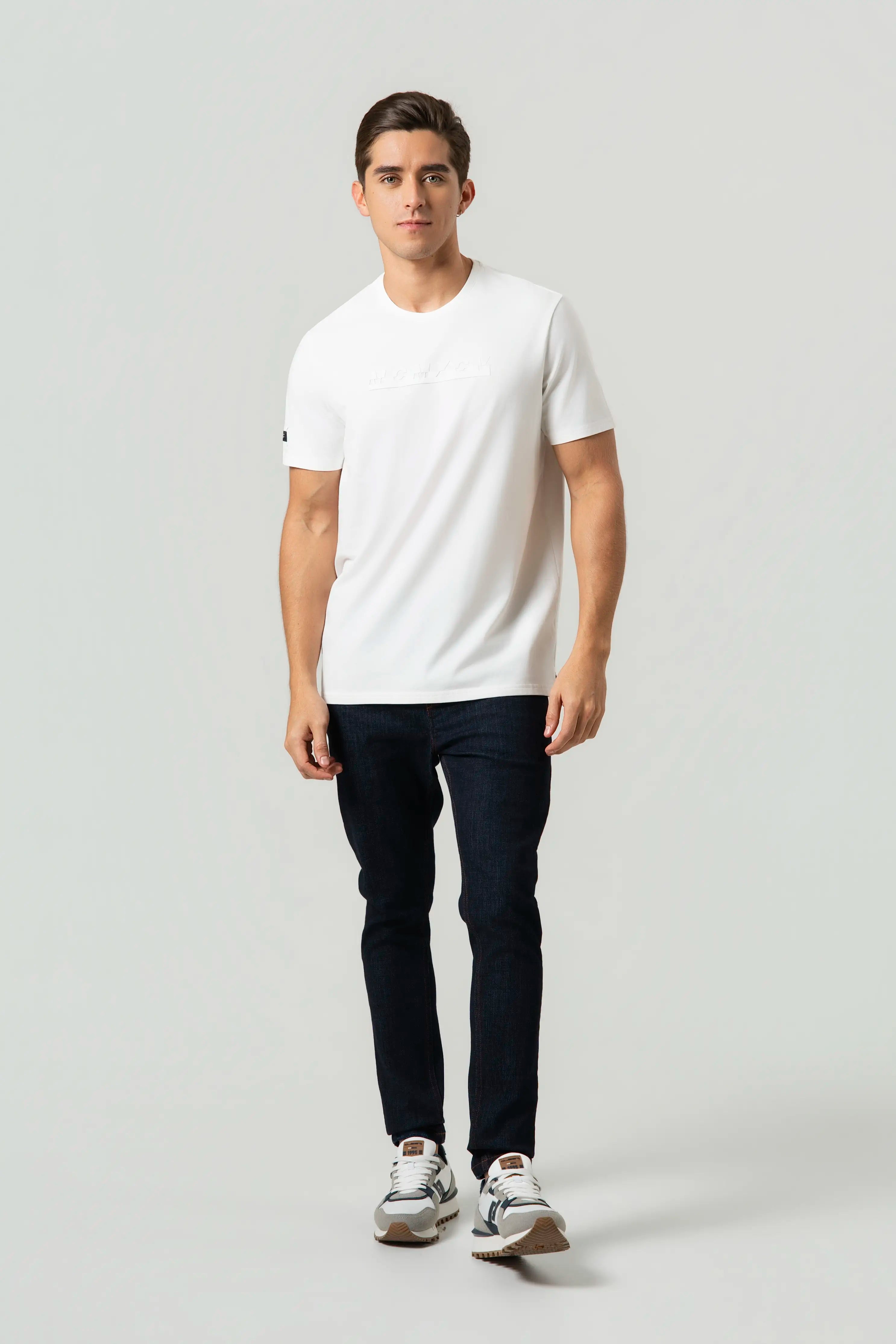 CAMISETA PREMIUM MANGA CORTA COLOR IVORY