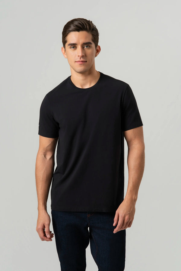 CAMISETA PREMIUM MANGA CORTA COLOR NEGRO