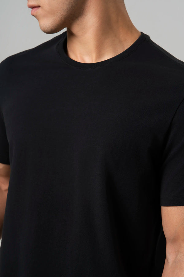 CAMISETA PREMIUM MANGA CORTA COLOR NEGRO