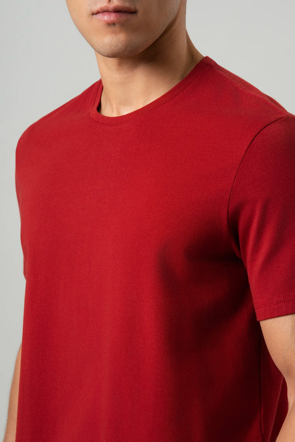 CAMISETA PREMIUM MANGA CORTA COLOR RED DAHILA