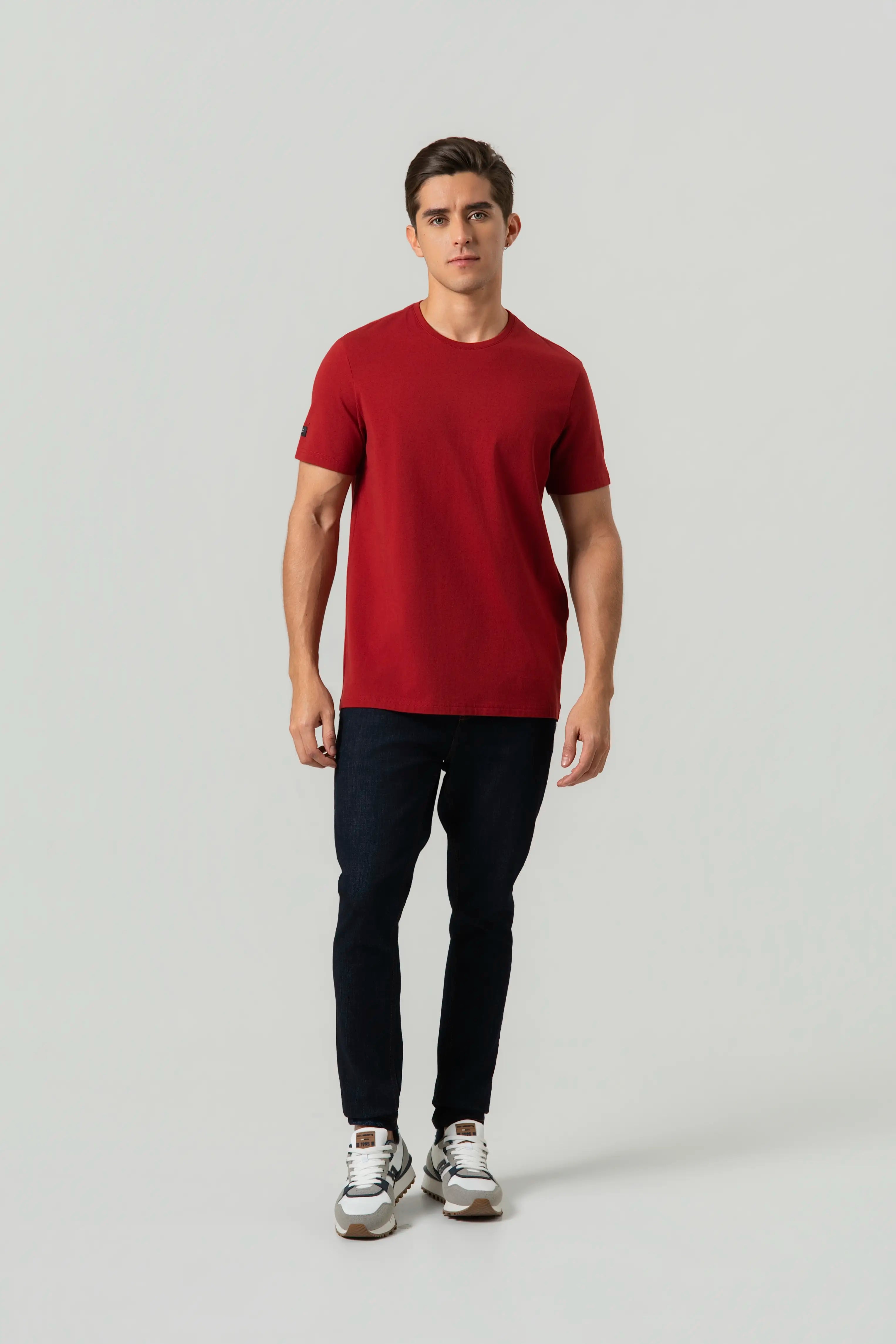 CAMISETA PREMIUM MANGA CORTA COLOR RED DAHILA