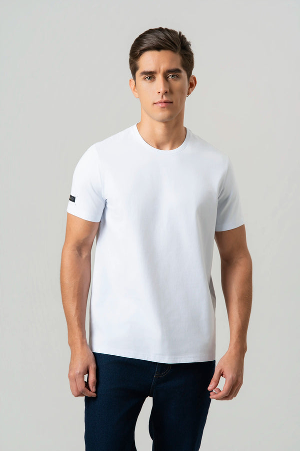 CAMISETA PREMIUM MANGA CORTA COLOR BLANCO