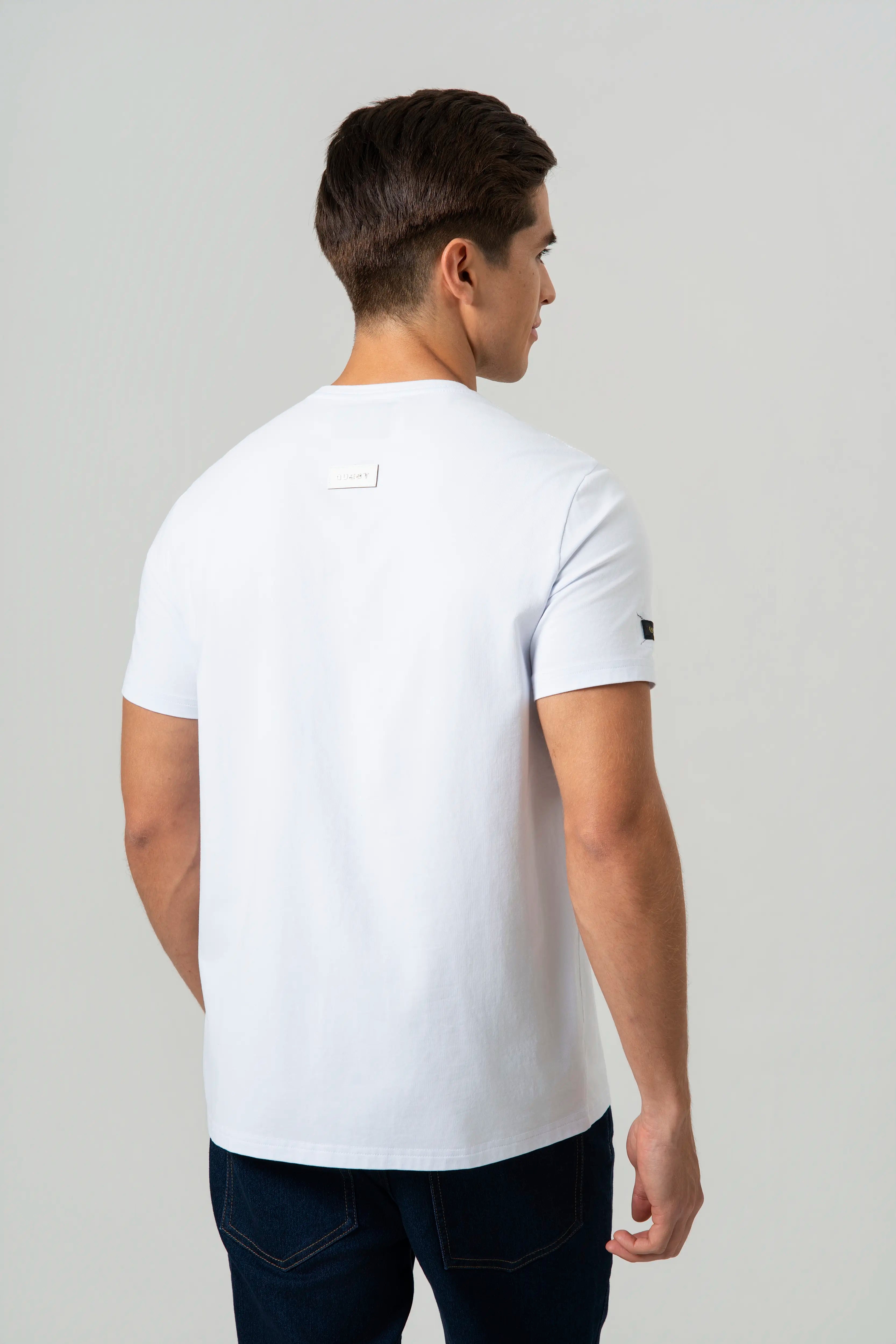 CAMISETA PREMIUM MANGA CORTA COLOR BLANCO