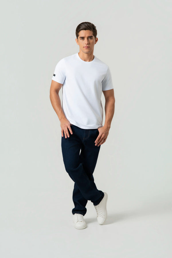 CAMISETA PREMIUM MANGA CORTA COLOR BLANCO